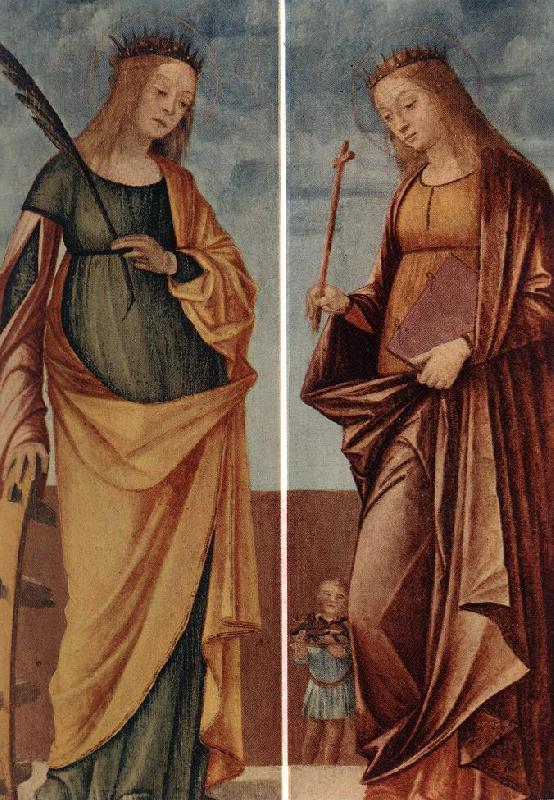 CARPACCIO, Vittore St Catherine of Alexandria and St Veneranda dfg oil painting image